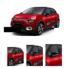Citroen C3 Batman Yarasa Ayna Kapağı Parlak Siyah ABS 2016 2017 2018 2019 2020 2021