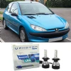 Peugeot 206 Led Xenon Uzun + Kısa Far Ampulü H4 Access Yeni Seri Beyaz 1998-2003