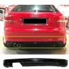 Audi A3 8P Arka Ek 2 Kapı Uyumlu Plastik Mat Siyah Karlık 2004-2008 Arka-bodykit-ek-karlık