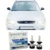 Hyundai Accent Milenyum Led Xenon Uzun + Kısa Far Ampulü H4 Access Yeni Seri Beyaz 1999-2006