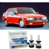 Alfa Romeo 75 Uzun + Kısa Far Ampulü H4 Access Yeni Seri Beyaz 1985-1992