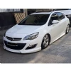 Opel Astra J Sedan Custom Ön Ek Plastik Siyah karlık-ön-ek-bodykit 2011 ve üzeri