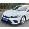 Honda Civic FE 3 Parça Ön Lip Plastik Parlak Siyah karlık-ön-ek-bodykit 2022 ve üzeri