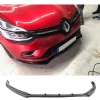 Renault Clio 4 Ön Lip Plastik Parlak Siyah karlık-ön-ek-bodykit 2012 - 2020