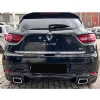 Renault Clio 4 Rs Arka Ek Difüzör Parlak Siyah 2012 2013 2014 2015 2016 Arka-difizör-bodykit-ek