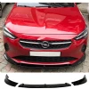 Opel Corsa F 3 Parça Ön Lip Plastik Parlak Siyah karlık-ön-ek-bodykit