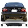 Bmw E39 M5 Difüzör Difizör Plastik Parlak Siyah Sağ Sol Çift Çıkış 5 Serisi Arka-bodykit-ek-karlık