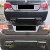 Bmw E60 Vorstainer Difüzör Difizör Plastik Parlak Siyah 2003-2010 Arka-bodykit-ek-karlık