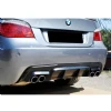 Bmw E60 Vorstainer Difüzör Difizör Plastik Parlak Siyah 2003-2010 Arka-bodykit-ek-karlık