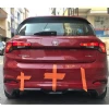 Fiat Egea HB Arka Ek Plastik Siyah Difüzör 2015 2017 2018 2019 2020 2021 Arka-difizör-bodykit-ek
