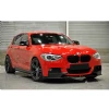 Bmw F20 M Technic Flaplı Ön Lip Plastik Parlak Siyah karlık-ön-ek-bodykit 2011 2012 2013 2014