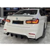 Bmw F30 M3 Difüzör + Difüzör Kulakları Parlak Siyah 2012-2018 Arka-bodykit-ek-karlık