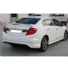 Honda Civic Fb7 Modulo Arka Ek Plastik Siyah Difüzör Çıkışsız 2012-2016 Arka-difizör-bodykit-ek