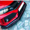 Honda Civic Fc5 Typer 3 Parça Ön Lip Plastik Parlak Siyah karlık-ön-ek-bodykit