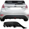 Ford Fiesta Mk6 Çakarlı Difüzör Difizör Plastik Parlak Siyah 2008-2017 Arka-bodykit-ek-karlık
