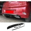 Hyundai i20 Difüzör Parlak Siyah Egzoz Görünüm 2014 2015 2016 2017 2018 Arka-difizör-bodykit-ek