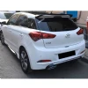 Hyundai i20 Difüzör Parlak Siyah Egzoz Görünüm 2014 2015 2016 2017 2018 Arka-difizör-bodykit-ek