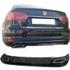Vw Jetta Mk6 Egzozlu Difüzör Difizör Plastik Parlak Siyah 2010 2011 2012 2013 2014 Arka-difizör-bodykit-ek
