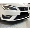Seat Leon Mk3 FR Ön Lip Plastik Parlak Siyah karlık-ön-ek-bodykit 2012 2013 2014 2015 2016