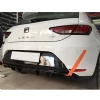 Seat Leon Mk3 FR Difüzör Difizör Plastik Parlak Siyah Çıkışsız 2012-2016 Arka-bodykit-ek-karlık