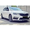 Skoda Octavia Mk3 VRS Ön Lip Plastik Parlak Siyah karlık-ön-ek-bodykit 2013 2014 2015 2016 2017