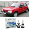 Peugeot 205 Uzun+Kısa Far Ampulü H4 Access Yeni Seri Beyaz 1986-1998