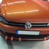 Vw Polo Mk6 Custom Ön Ek Plastik Siyah karlık-ön-ek-bodykit 2018 2019 2020 2021 Makyajsız Kasa