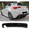 Alfa Romeo Guilietta Difüzör Difizör Plastik Parlak Siyah Sol Çift Çıkış Arka-bodykit-ek-karlık