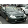 Honda Civic Sir Ön Lip Plastik Parlak Siyah karlık-ön-ek-bodykit 1996 1997 1998 Makyajsız Kasa