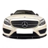 Mercedes W205 C180 2 Parça Ön Lip Plastik Parlak Siyah karlık-ön-ek-bodykit