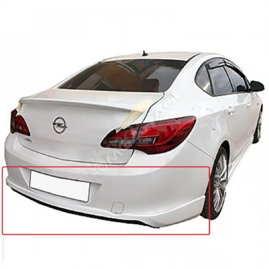 Opel Astra J Sedan Custom Arka Ek Plastik Siyah Difüzör 2011+ Arka-bodykit-ek-karlık