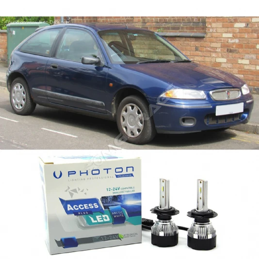 Rover 200 Led Xenon Uzun + Kısa Far Ampulü H4 Access Yeni Seri Beyaz