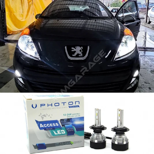 Peugeot 207 Led Xenon Kısa Far Ampulü H7 Access Yeni Seri Beyaz