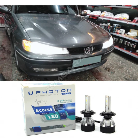 Peugeot 406 Led Xenon Uzun Far Ampulü H7 Access Yeni Seri Beyaz