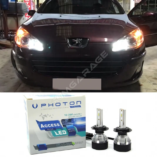 Peugeot 407 Led Xenon Uzun Far Ampulü H7 Access Yeni Seri Beyaz