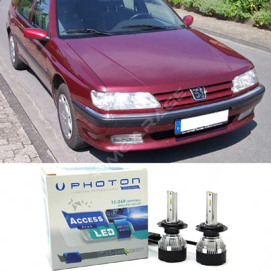 Peugeot 605 Led Xenon Uzun Far Ampulü H1 Access Yeni Seri Beyaz