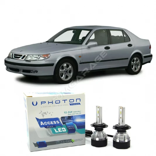 Saab 9-5 Led Xenon Uzun Far Ampulü H3 Access Yeni Seri Beyaz 1997-2001
