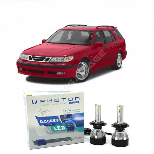 Saab 9-5 Led Xenon Uzun Far Ampulü H7 Access Yeni Seri Beyaz 2001+