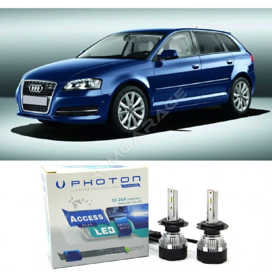 Audi A3 8P Led Xenon Uzun Far Ampulü H7 Access Yeni Seri Beyaz 2008 - 2012