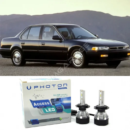 Honda Accord Led Xenon Uzun + Kısa Far Ampulü H4 Access Yeni Seri Beyaz 1988-1995