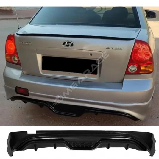 Hyundai Accent Admire Arka Ek Plastik Siyah Difüzör 2000-2006 Arka-bodykit-ek-karlık