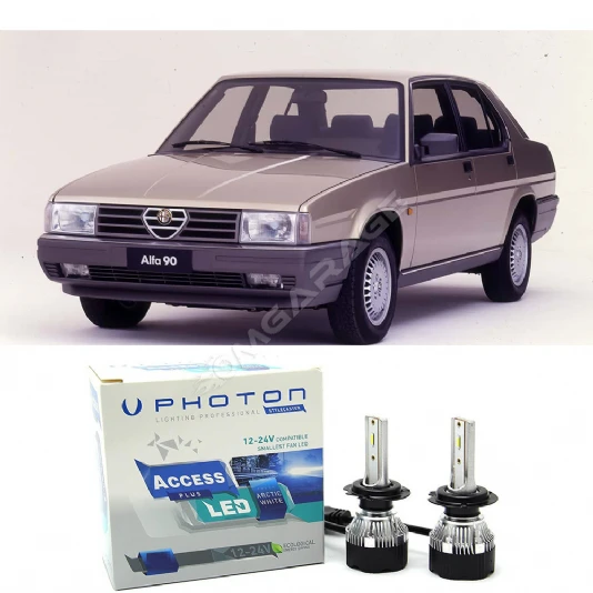Alfa Romeo 90 Uzun + Kısa Far Ampulü H4 Access Yeni Seri Beyaz 1984-1987