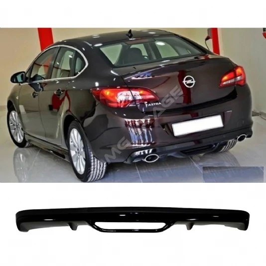 Opel Astra J Sedan Difüzör Difizör Plastik Parlak Siyah 2011-2018 Arka-bodykit-ek-karlık