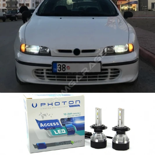 Fiat Brava Led Xenon Kısa Far Ampulü H1 Access Yeni Seri Beyaz