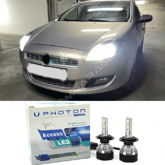 Fiat Bravo Led Xenon Kısa Far Ampulü H1 Access Yeni Seri Beyaz