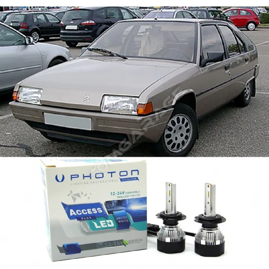 Citroen BX Led Xenon Uzun + Kısa Far Ampulü H4 Access Yeni Seri Beyaz