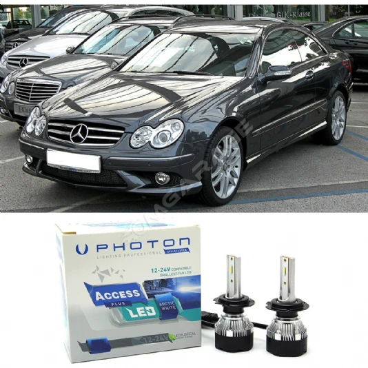 Mercedes CLK C209 Led Xenon Uzun Far Ampulü H7 Access Yeni Seri Beyaz