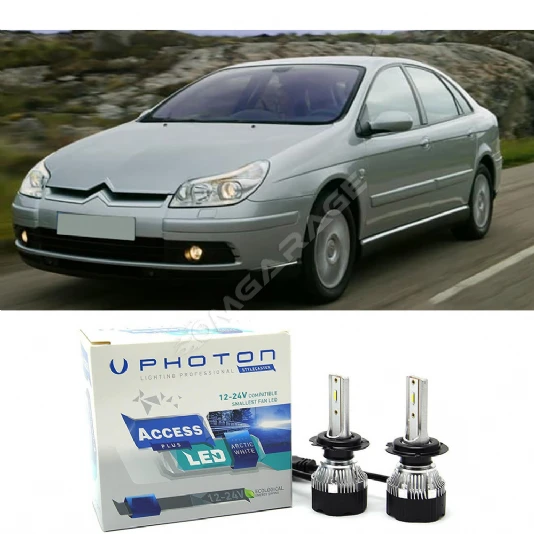 Citroen C5 Uzun + Kısa Far Ampulü H4 Access Yeni Seri Beyaz 2000-2008