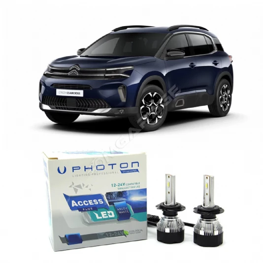 Citroen C5 Aircross Led Xenon Kısa Far Ampulü H7 Access Yeni Seri Beyaz