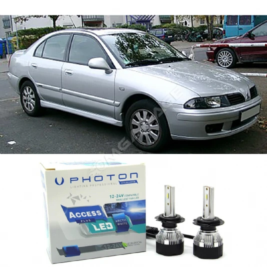 Mitsubishi Carisma Led Xenon Uzun + Kısa Far Ampulü H4 Access Yeni Seri Beyaz